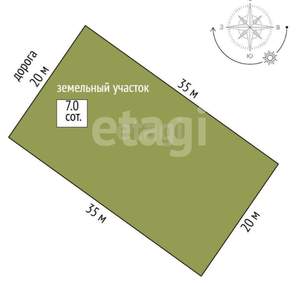 Дом 104м², 2-этажный, участок 7 сот.  