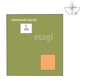 Дача 16м², 2-этажный, участок 5 сот.  