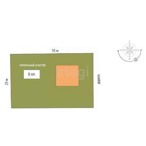 Дом 120м², 2-этажный, участок 8 сот.  