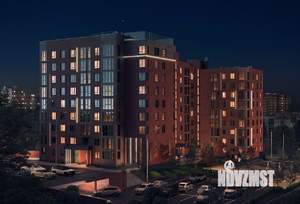1-к квартира, строящийся дом, 38м2, 2/9 этаж
