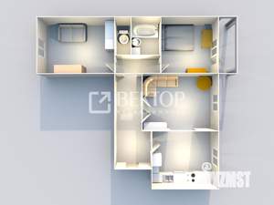 3-к квартира, вторичка, 80м2, 6/13 этаж