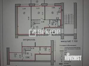 3-к квартира, вторичка, 88м2, 6/6 этаж