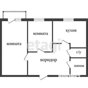 2-к квартира, вторичка, 50м2, 6/10 этаж