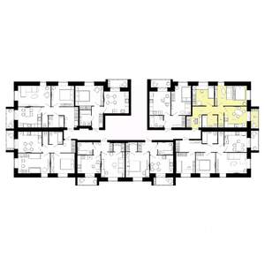 2-к квартира, строящийся дом, 59м2, 5/6 этаж