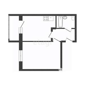 1-к квартира, вторичка, 40м2, 1/5 этаж