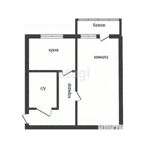 1-к квартира, вторичка, 32м2, 2/5 этаж