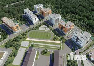 2-к квартира, строящийся дом, 62м2, 7/9 этаж