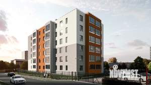 2-к квартира, строящийся дом, 61м2, 2/6 этаж