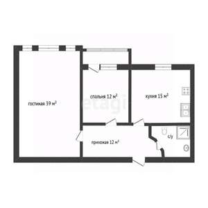 2-к квартира, вторичка, 94м2, 3/5 этаж