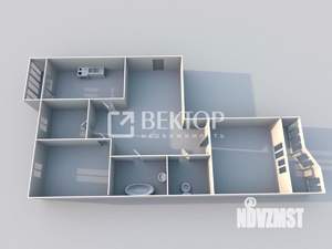 3-к квартира, вторичка, 65м2, 4/10 этаж