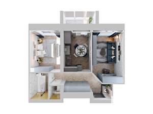 2-к квартира, вторичка, 57м2, 3/5 этаж