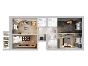 3-к квартира, вторичка, 80м2, 4/5 этаж