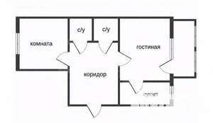 2-к квартира, вторичка, 51м2, 5/9 этаж