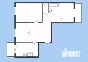 3-к квартира, вторичка, 77м2, 3/3 этаж