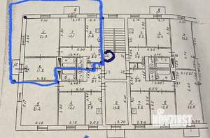 3-к квартира, вторичка, 66м2, 3/4 этаж