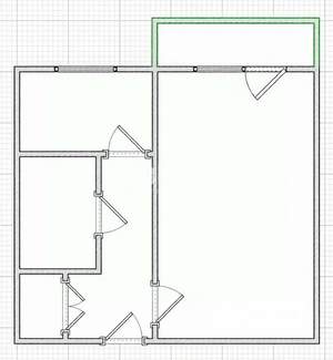 1-к квартира, вторичка, 30м2, 2/5 этаж