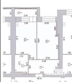 1-к квартира, вторичка, 40м2, 2/5 этаж