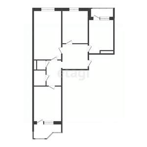 3-к квартира, вторичка, 64м2, 5/9 этаж