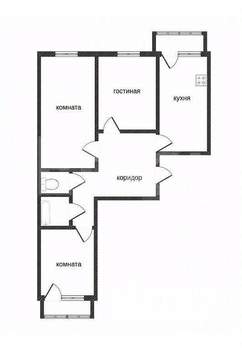3-к квартира, вторичка, 64м2, 5/5 этаж