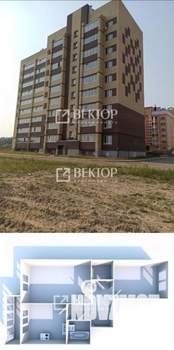 2-к квартира, вторичка, 62м2, 9/9 этаж