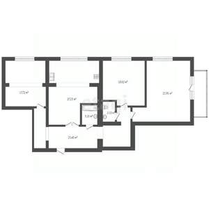 3-к квартира, вторичка, 125м2, 2/3 этаж