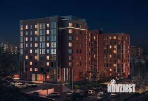 1-к квартира, строящийся дом, 39м2, 3/9 этаж