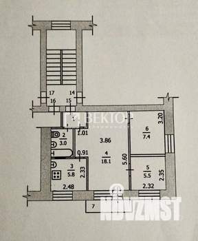 2-к квартира, вторичка, 42м2, 5/5 этаж