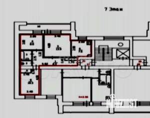 3-к квартира, вторичка, 55м2, 7/9 этаж