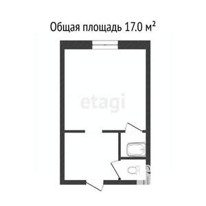 1-к квартира, вторичка, 17м2, 1/5 этаж