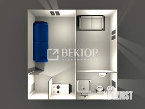 Студия квартира, вторичка, 29м2, 2/3 этаж