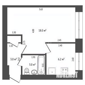 1-к квартира, вторичка, 30м2, 3/5 этаж