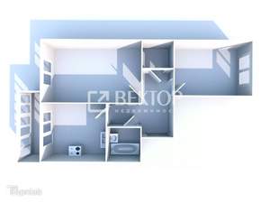 2-к квартира, вторичка, 62м2, 9/9 этаж