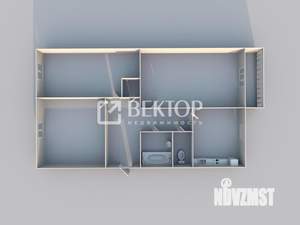 3-к квартира, вторичка, 80м2, 2/3 этаж