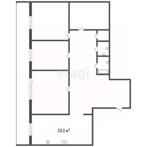 4-к квартира, вторичка, 79м2, 7/9 этаж