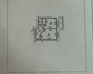 Студия квартира, вторичка, 35м2, 4/4 этаж