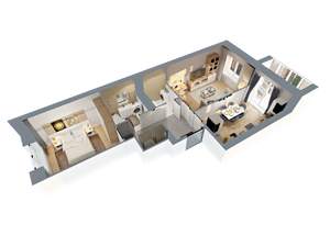 2-к квартира, вторичка, 61м2, 4/5 этаж