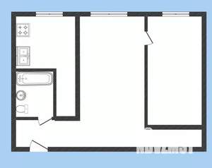 2-к квартира, вторичка, 42м2, 3/5 этаж