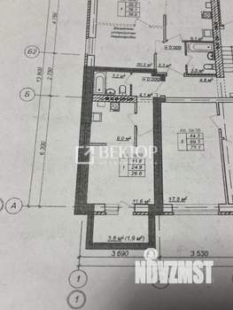 1-к квартира, вторичка, 27м2, 1/3 этаж