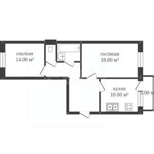 2-к квартира, вторичка, 55м2, 7/9 этаж
