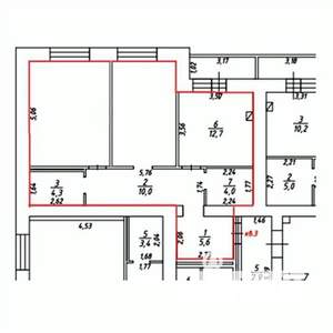 2-к квартира, вторичка, 73м2, 3/9 этаж