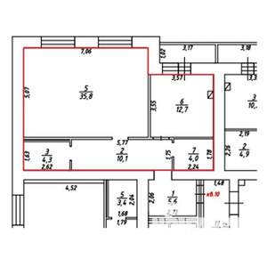 2-к квартира, вторичка, 73м2, 2/9 этаж